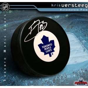 Kris Versteeg Toronto Maple Leafs Autographed/Hand Signed Hockey Puck 