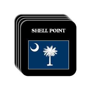  US State Flag   SHELL POINT, South Carolina (SC) Set of 4 