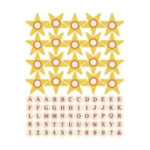 Jenni Bowlin Studio Matte Cardstock Stickers 5X7 Sheet Star Banner 