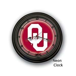  Oklahoma Sooners Neon Clock 18