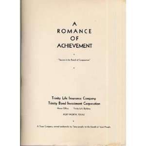  1930s Trinity Life Insurance Company Souvenir Booklet Ft 