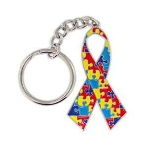  Autism Awareness Ribbon Key Chain 
