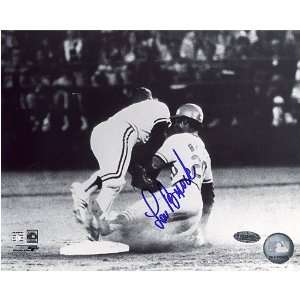  Autographed Brock Picture   Setting Stolen Base Record 