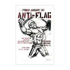  ANTI FLAG   Limited Edition Concert Poster   by Squad 19 