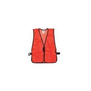    ML KISHIGO P V17 Safety Vest,Orange,Yellow Stripe