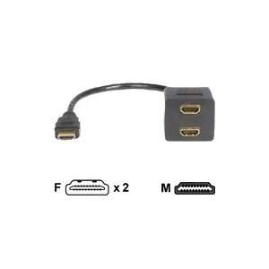  StarTech 1 ft HDMI to 2x HDMI Splitter Cable for 