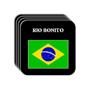  Brazil   RIO BONITO Set of 4 Mini Mousepad Coasters 