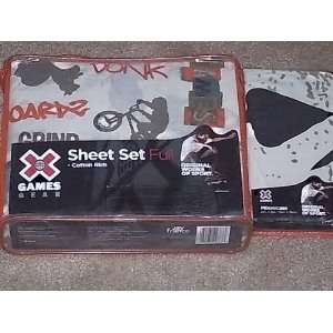  X Games Gear Sheet Set Full With Extra Pillowcase