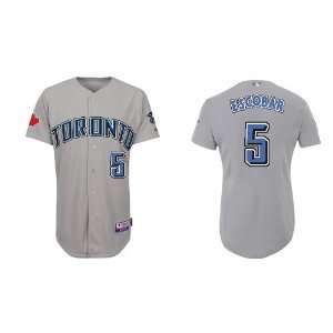  Toronto Blue Jays #5 Yunel Escobar Grey 2011 MLB Authentic 