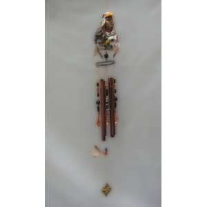  35 Large Indian Warrior Eagle Wind Chime Patio, Lawn 