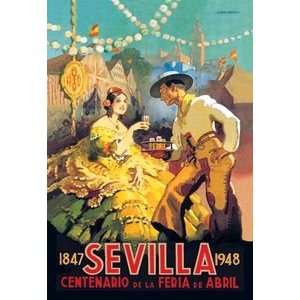 Sevilla Centenario de la Feria de Abril   12x18 Gallery Wrapped Canvas 