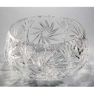  Crystal Bowl   Pinwheel   7 inches