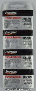 20 pc 395 / 399 Energizer Watch Batteries SR927SW SR927  