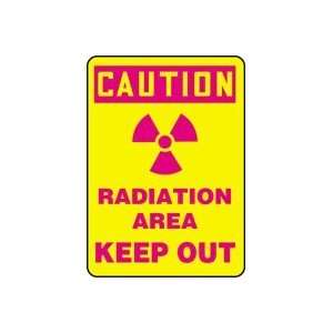  CAUTION RADIATION AREA KEEP OUT (W/GRAPHIC) 14 x 10 