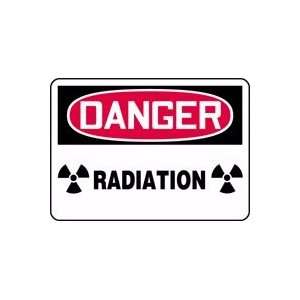  DANGER RADIATION (W/GRAPHIC) 10 x 14 Plastic Sign
