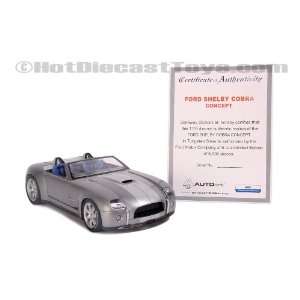  Autoart Ford Shelby Cobra Concept Silver 2004 118 Toys 
