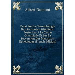   Des Magistrats Ã?phÃ©biques (French Edition) Albert Dumont Books