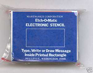 Etch o matic stencils  