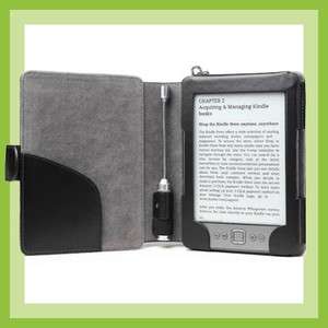 Poetic(TM) LightCase Classic Leather Case Black for  Kindle 4 