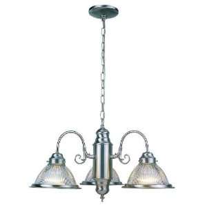   3BN Lexington 3 Light Chandelier in Brushed Nickel 311 3BN Home