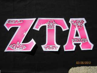 Zeta Tau Alpha letters ZTA   Only the Best Get Crowned  