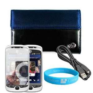  Black HTC MyTouch Slide 3G Two Tone Carrying Case + Data 