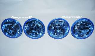   DIAMOND CRYSTAL CLEAR BLUE HEADLIGHT HEADLAMP 60/55W H4 BULBS SET