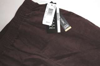 WOMENS PULL ON COMFORT cord PANTS  SIZE 24W  BRIGGS NEW YORK  NWT 