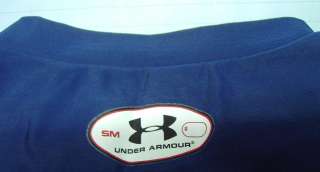 UnderArmor Girls Small Navy Short Sleeve Tee Shirt  