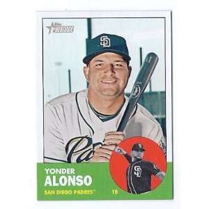 2012 Topps Heritage #37 Yonder Alonso San Diego Padres 