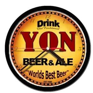  YON beer and ale cerveza wall clock 