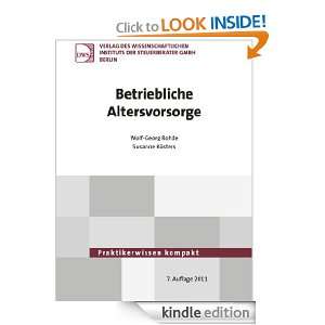 Betriebliche Altersvorsorge (Praktikerwissen kompakt) (German Edition 