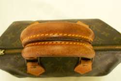 LOUIS VUITTON Monogram Speedy 25 Handbag Lock Bag LV M41528 Authentic 