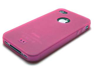 CLEAR PINK ULTRA THIN TPU GEL SNAP ON BACK HARD CASE COVER for APPLE 