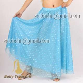 NWT sexy belly dance costume chiffon skirt 9 color chc  