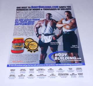 2006 Bodybuilding ad ~ RONNIE COLEMAN, TRIPLE H  
