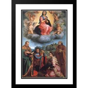  Sarto, Andrea del 28x38 Framed and Double Matted Virgin 