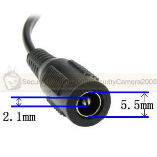 5M 2.1/5.5mm Extension Cable for DC Power Supply CCTV  