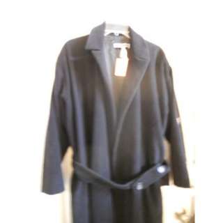 Jil Sander Sz 38 Blk Angora/Wool Long Designer Coat Gorgeous  