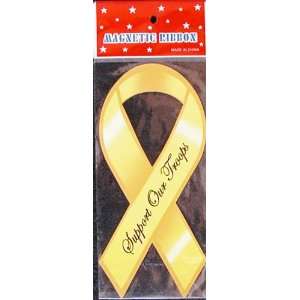  Yellow Ribbon Refrigerator Magnet   Support Our Troops 