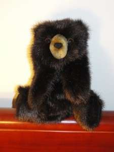 Folkmanis Baby Black Bear Hand Puppet Plush Stuffed Animal 9  