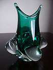 Set 3 SIGNED Jan Zeman Art Glass Vases  