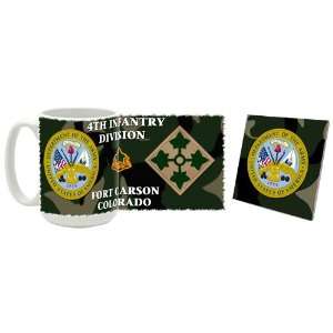 US Army 4th Infantry Division 2 Coffee Mug/Coaster  