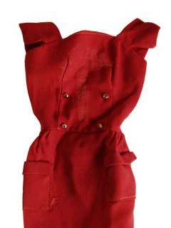 Vintage Barbie Dress Red Sheath Sensation #986 1960s  