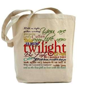  Twilight Quotes Twilight Tote Bag by  Beauty