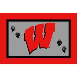  Logo Rugs Wisconsin Badgers 4x6 Area Rug Sports 