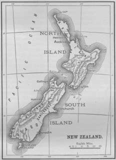 Caption below picture Map of New Zealand
