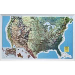  UNITED STATES (All 50 States) Rand McNally Raised Relief 