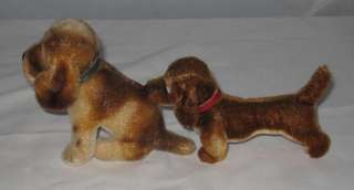 ANTIQUE LOT OF 7 STEIFF DOGS ARCO BULLY PECKI BIGGIE FOXY HEXIE AND 