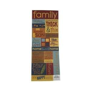  Family Sayings Cardstock Stickers